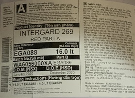 Sơn lót epoxy Intergard 269 - EGA088/A - đỏ - sơn lót lên bề mặt inox, mạ kẽm