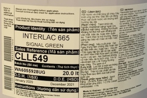 Sơn phủ Interlac 665 - CLL549 - xanh lá cây